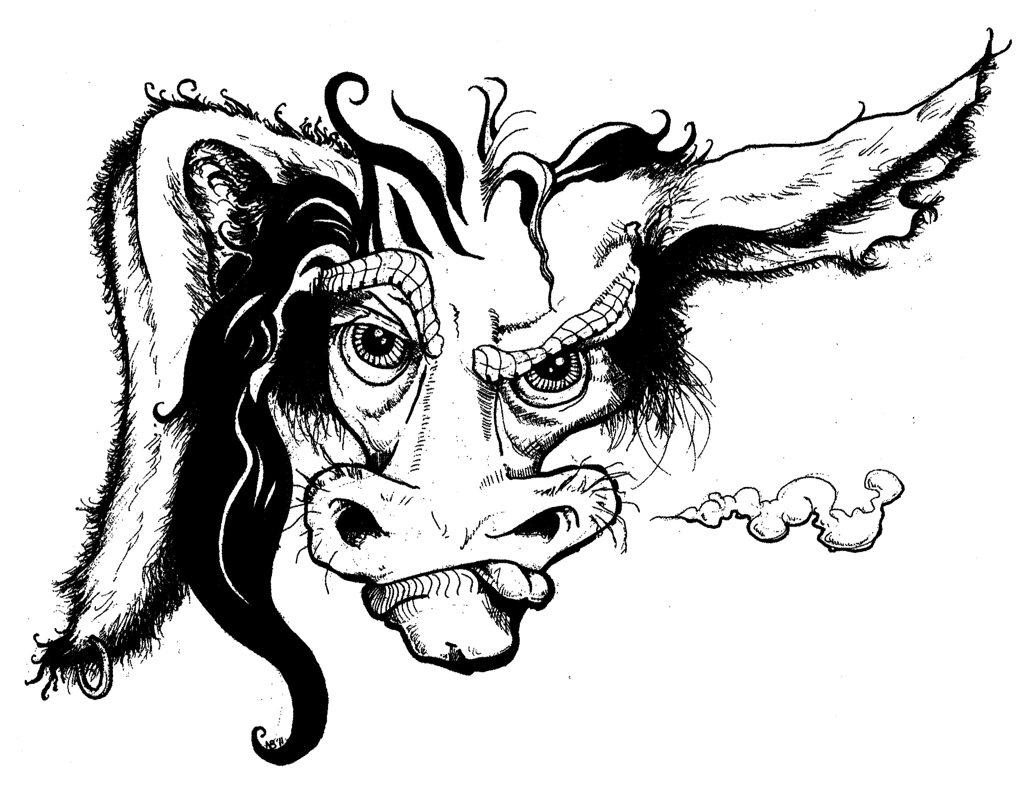 3300x2550 Badass Drawings Of Love Heart Animal Gangster Clown Demon Dragon