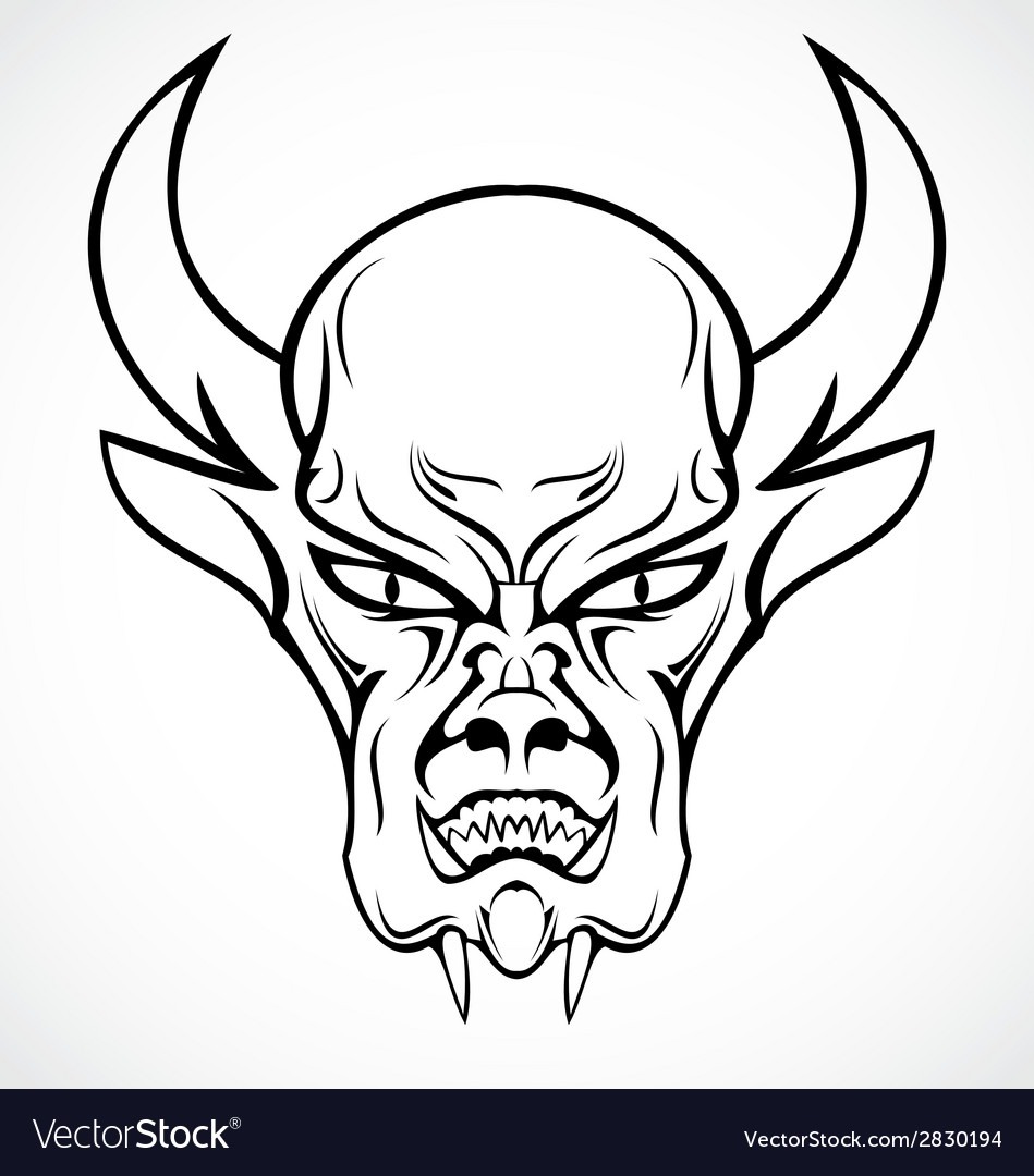949x1080 Devil Face Tattoo