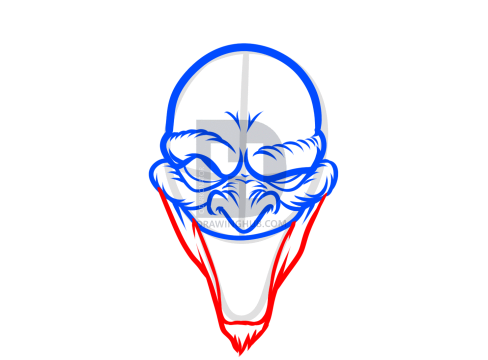 976x720 How To Draw A Demon Face, Step