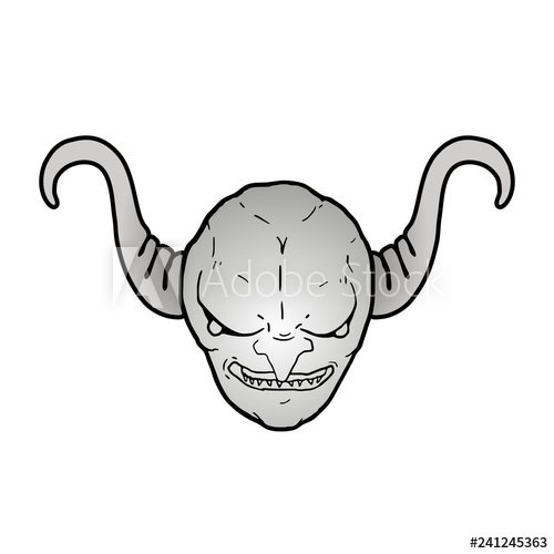 500x500 Metallic Demon Face