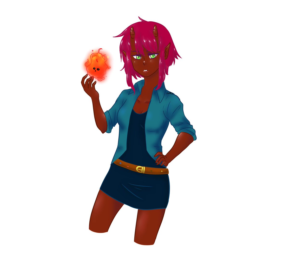 1200x1067 Katherinaart On Twitter Demon Girl Drawing Done