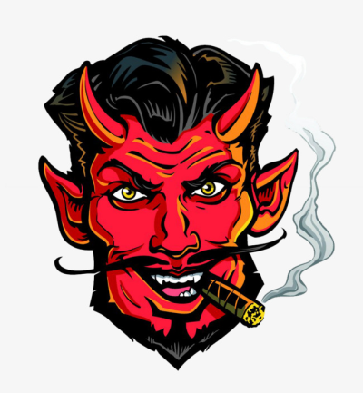 400x433 Download Free Png Cartoon Devil Avatar, Demon, Head Portrait, Evil