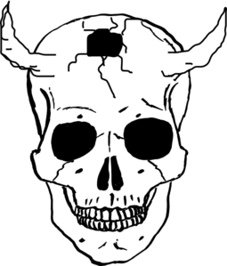 255x299 Demon Skull Clip Art