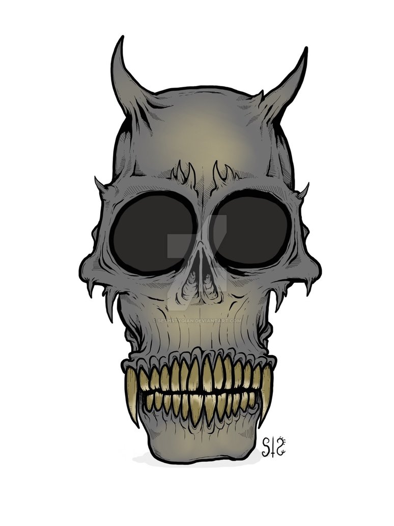 774x1032 Demon Skull