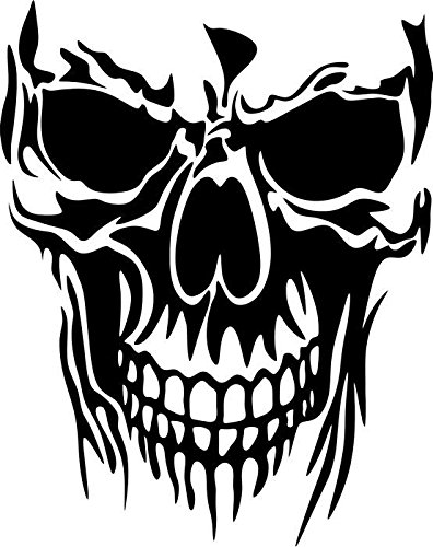 396x500 Death Demon Skull Vinyl Decal Sticker Car Window