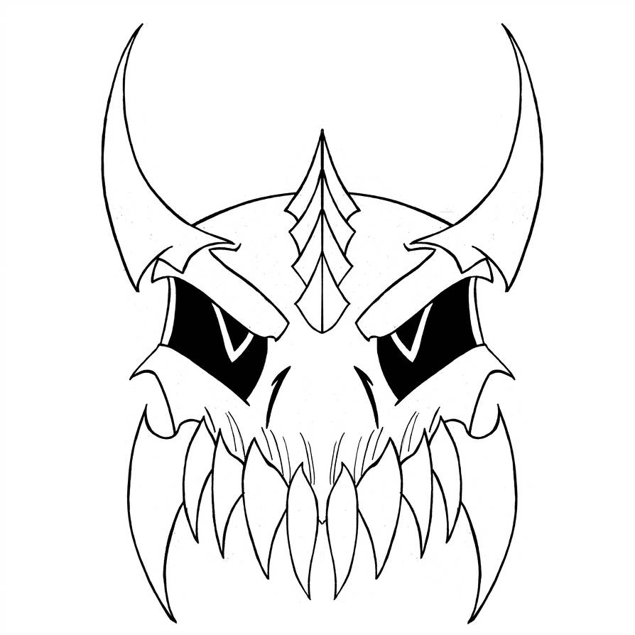894x894 Demon Skull