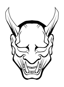 222x298 demonic drawing horn transparent png clipart free download
