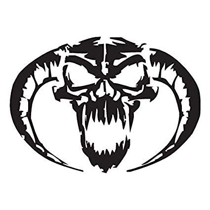 425x425 Demon Devil Skull Horns