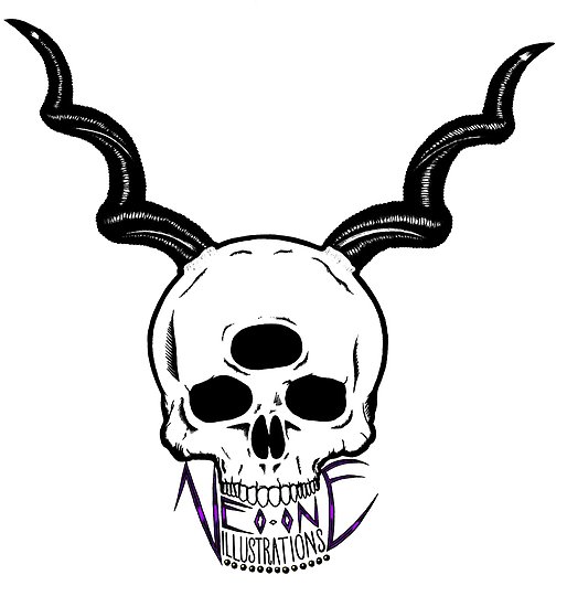 514x550 Three Eyed Demon Skull
