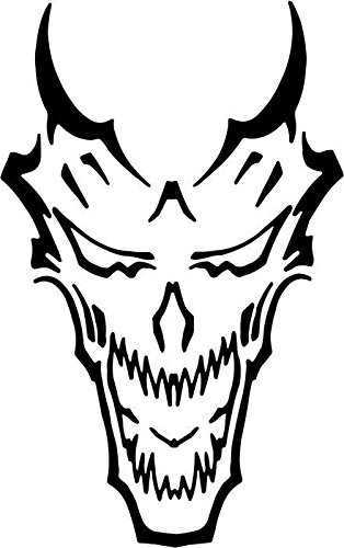 314x500 Devil Demon Skull Vinyl Decal Sticker Car Window