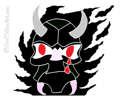 510x400 Free Demon Tattoos Art Designs Cooltattooarts