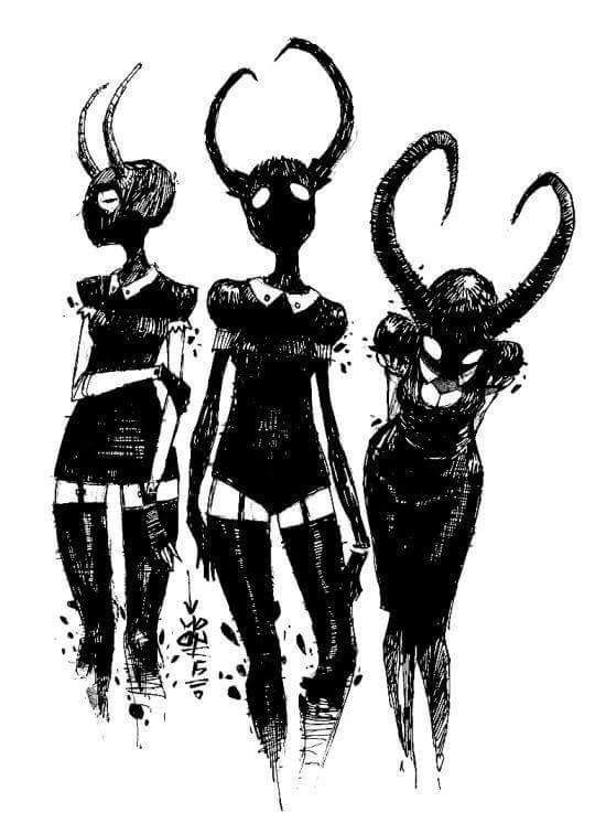 540x756 Triplets Character Designs Art, Drawings, Horror Art