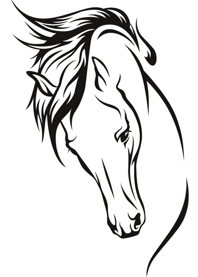 387x540 Drawing Dibujos De Caballos, Tatuajes De