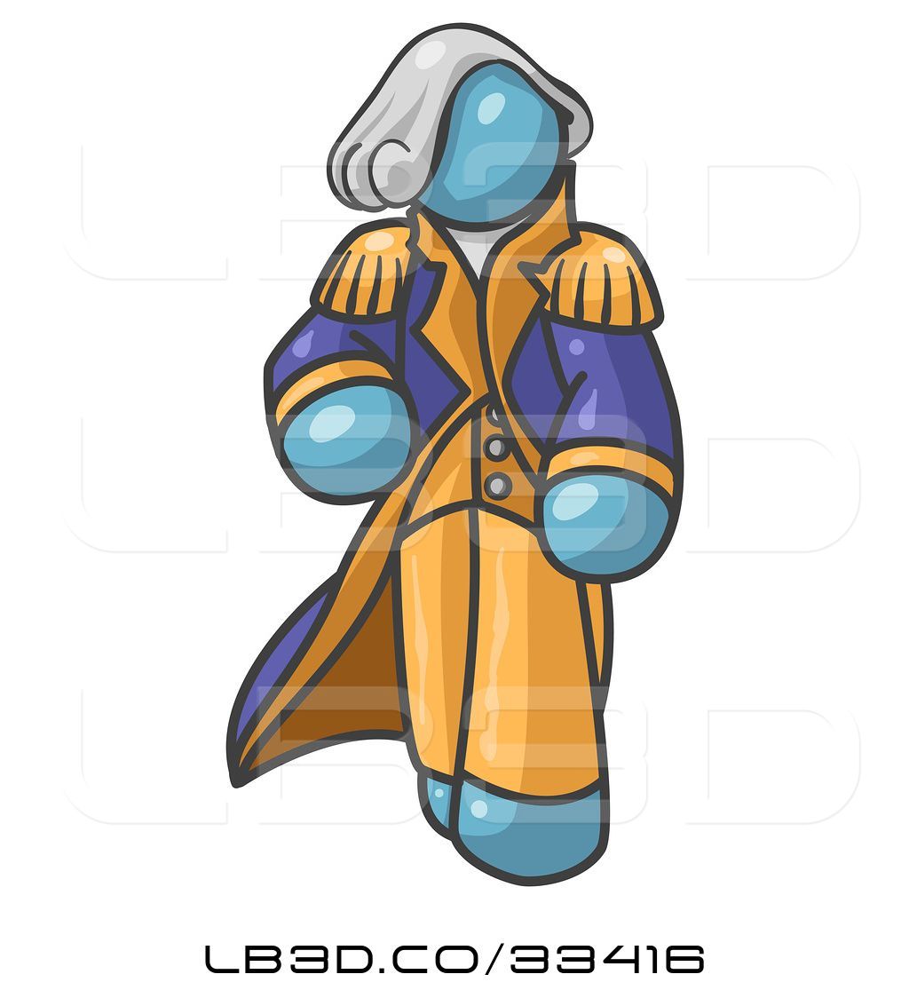 1024x1124 illustration of denim blue george washington character