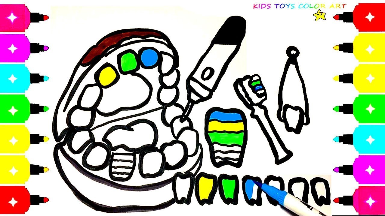 1280x720 Doctor Drill N Fill Playset Play Doh Teeth Dentist Toy Draw