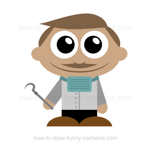 500x488 How To Draw A Dentist