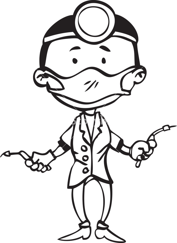 729x1000 Illustration Of A Dentist In Uniform Royalty Free Stock Image