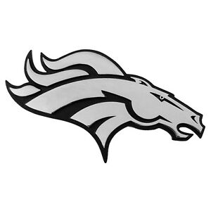 300x300 Denver Broncos Premium Solid Metal Logo Car Truck Emblem Decal