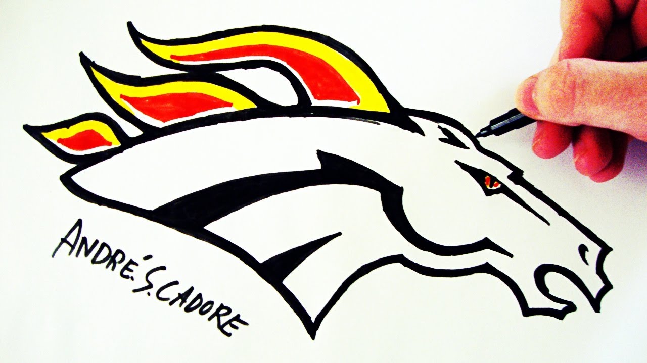 1280x719 como desenhar a logo do denver broncos
