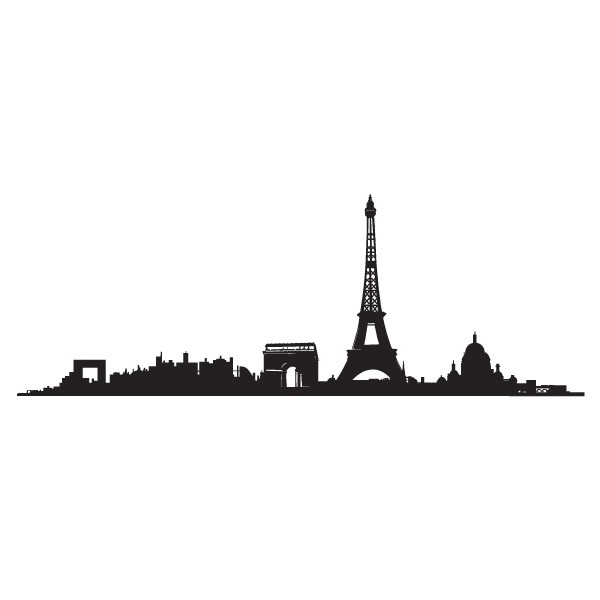 600x600 Paris Drawing Skyline For Free Download