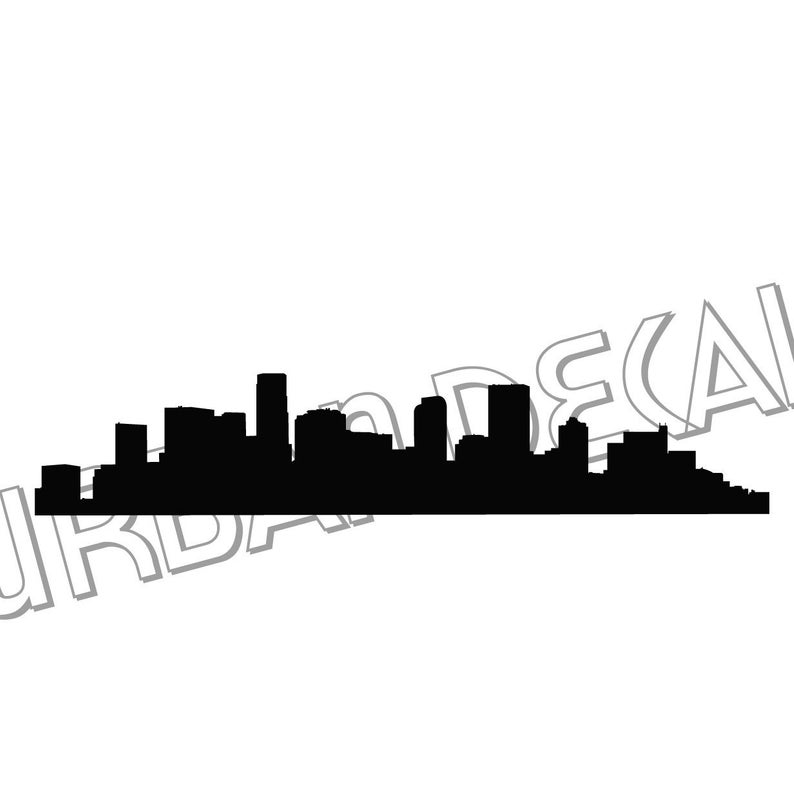 794x794 Denver Skyline Laptop Sticker Vinyl Decal For Car Window Etsy