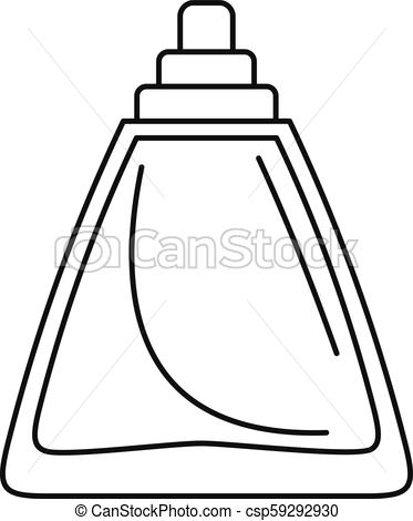 373x470 deodorant bottle icon, outline style deodorant bottle icon