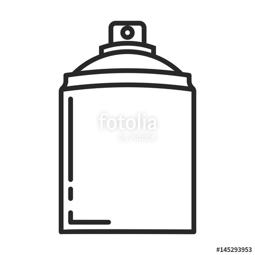 500x500 spray deodorant line icon stock image and royalty free vector