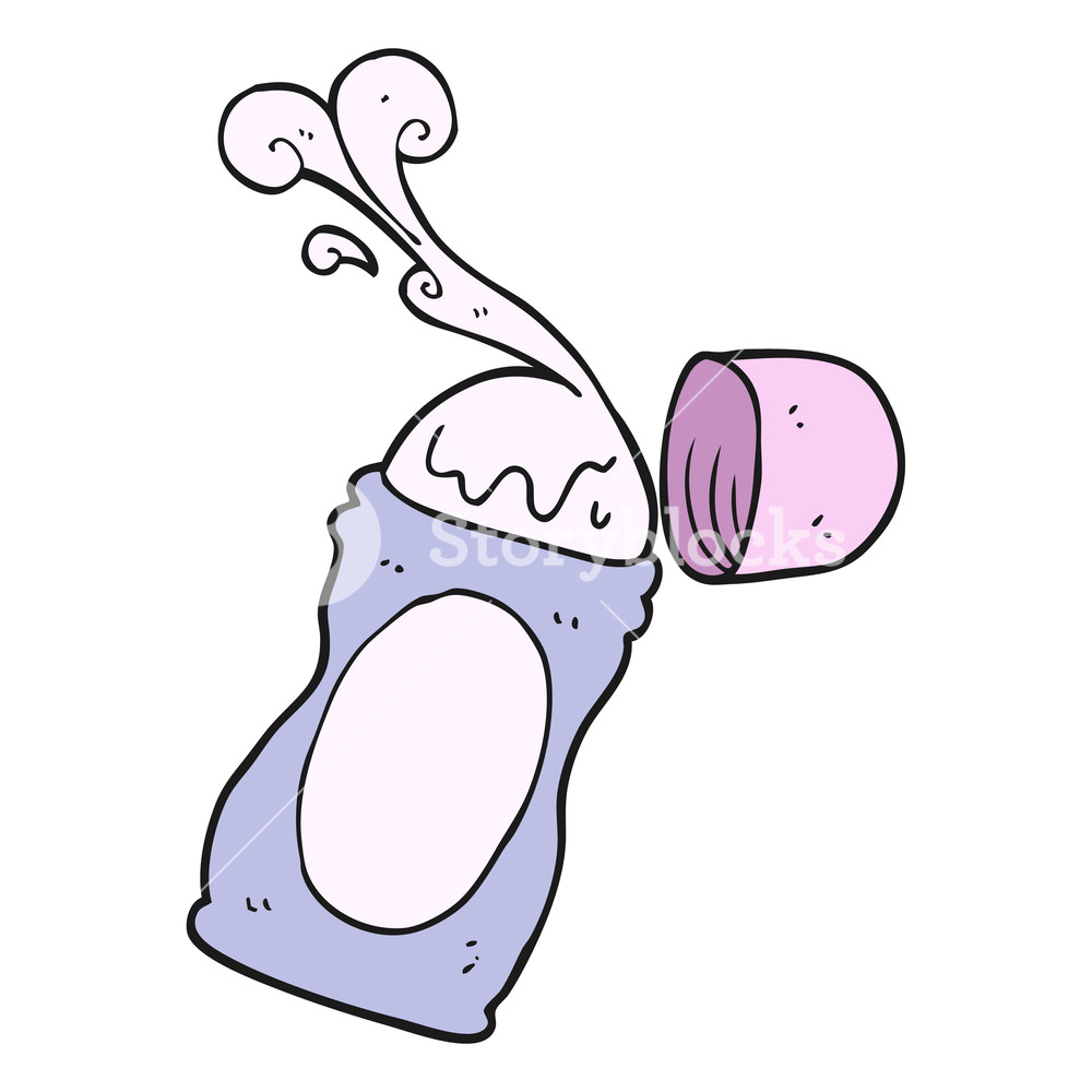 1000x1000 freehand drawn cartoon roll on deodorant royalty free stock image