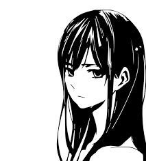 Depressed Anime Girl Drawing