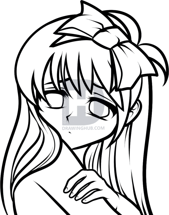 566x720 How To Draw A Sad Face, Sad Anime Face, Step