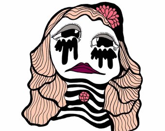 340x270 Sad Girl Art Etsy