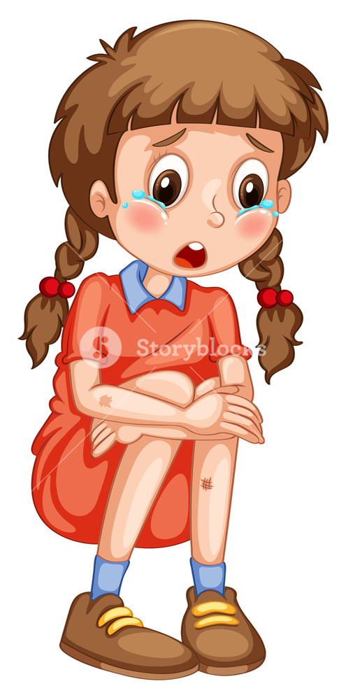 495x1000 Close Up Sad Girl Crying In Tears Royalty Free Stock Image