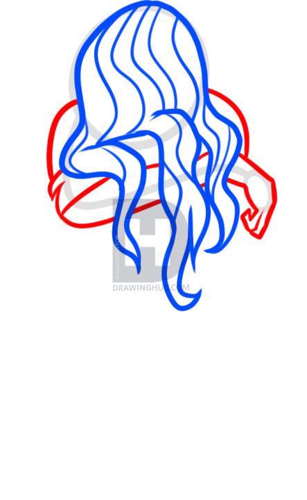 443x720 How To Draw A Girl Crying, Step