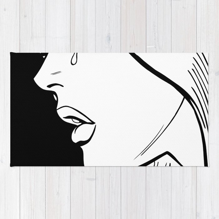 700x700 Sad Girl Ii Rug
