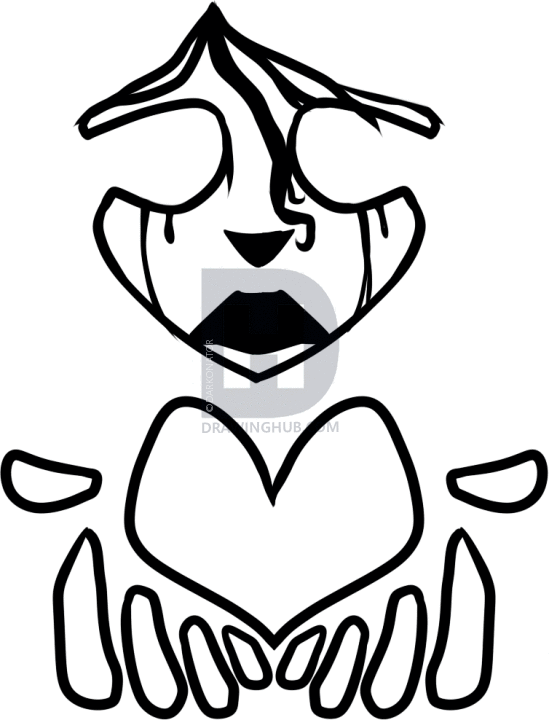 549x720 How To Draw Depression, Step