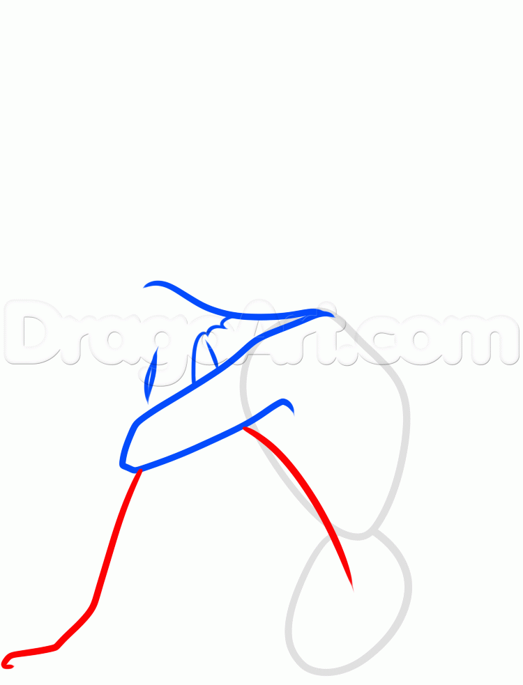 750x983 How To Draw A Sad Angel, Step