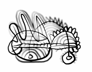 382x300 Rendered Line Art Blur
