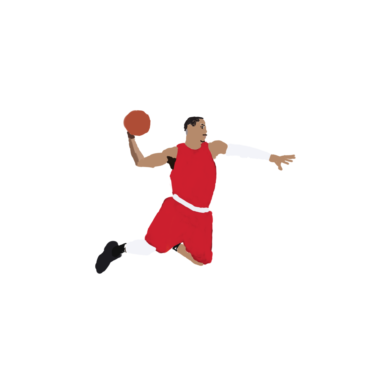 1280x1280 Drawing Derrick Rose