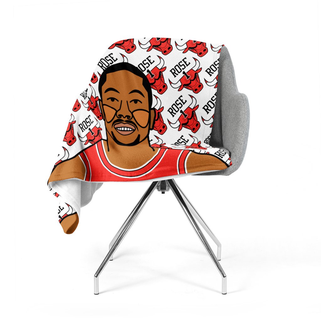 1024x1024 derrick rose fleece blanket