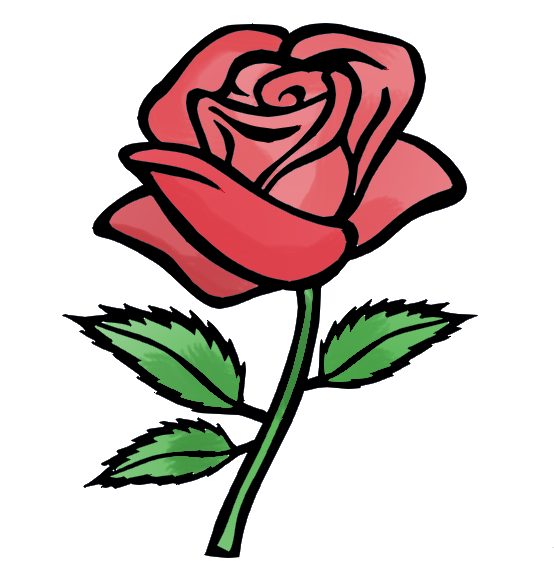 554x565 Free Rose Cartoon Pictures