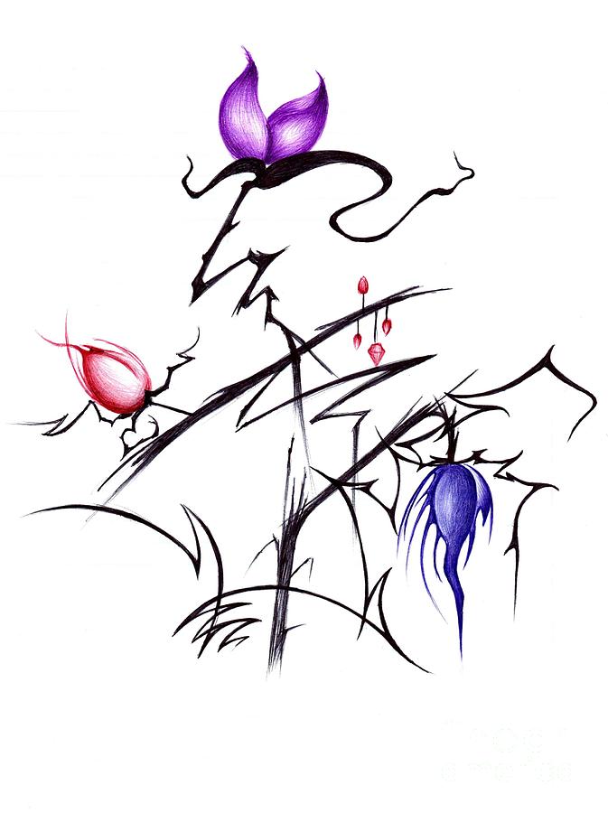 673x900 Desert Blossom Drawing