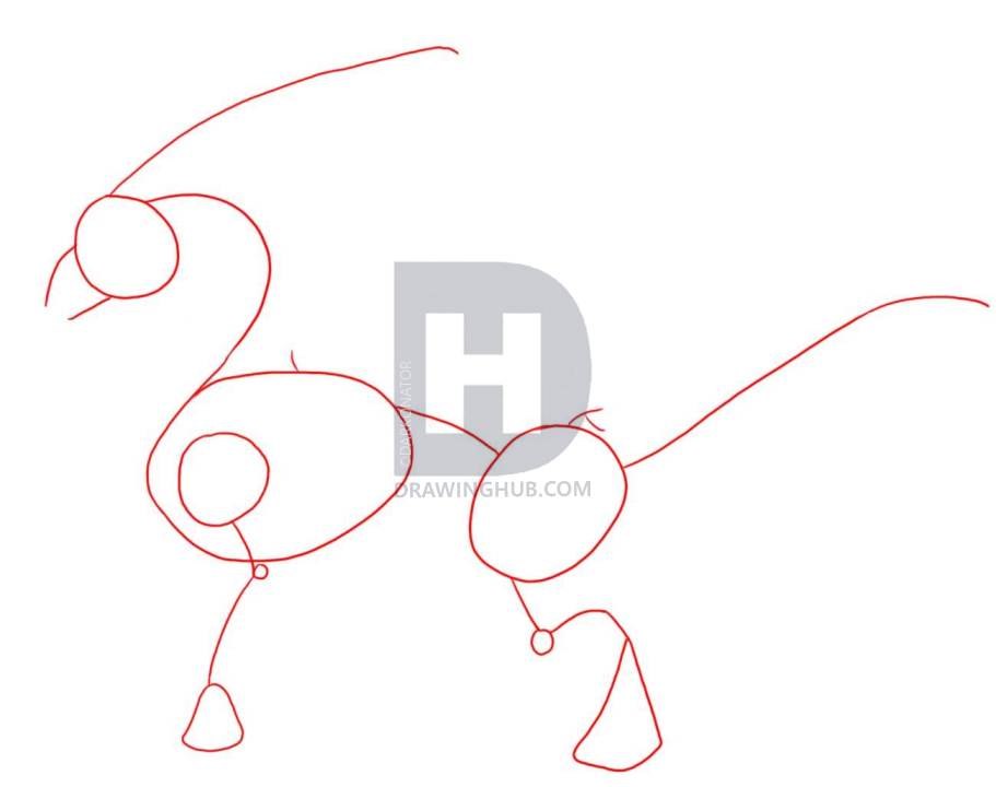 911x720 How To Draw A Desert Wyrm, Step