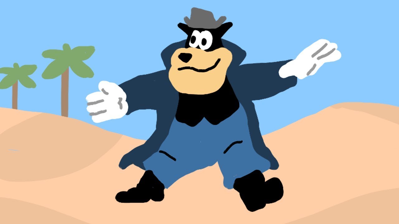 1280x720 Mickey Mouse Clubhouse Pete In Desert Drawing