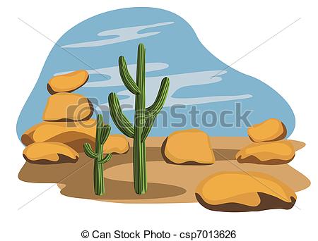 450x342 cactus and desert a latin american desert scene with rocks