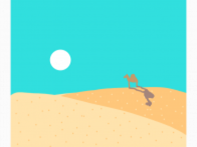 640x480 Free Drawn Desert, Download Free Clip Art