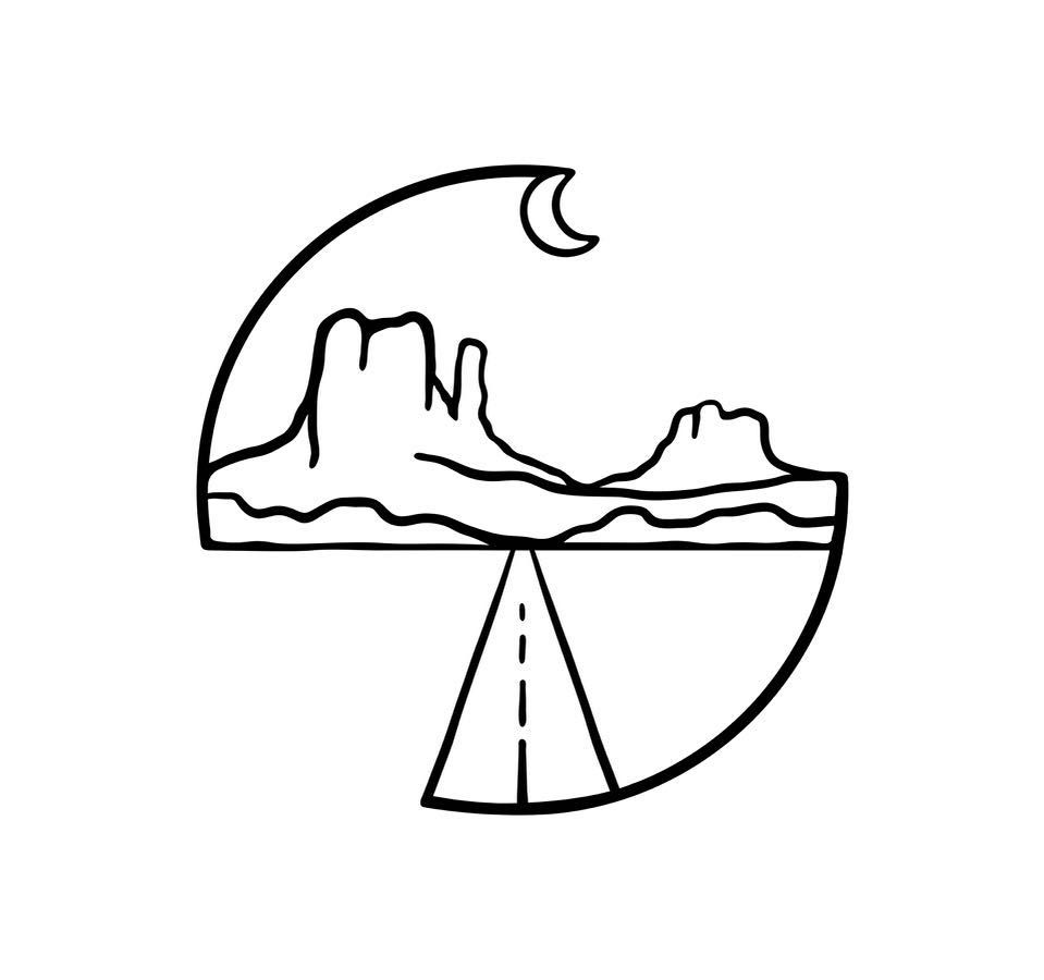 959x900 Desert Road Night Simple Doodle Tattoos Art Sketches, Art