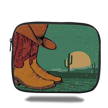 425x425 Iprint Ipad Bag,western,desert Landscape Vintage Boots