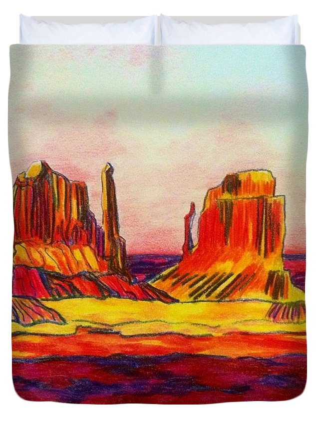 645x853 Arizona Desert Duvet Cover For Sale