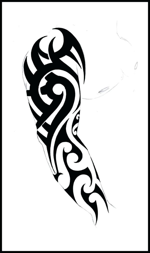 600x1009 Easy To Draw Tribal Tattoo Design Drawings Easy To Draw Tribal