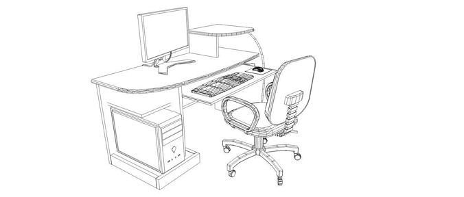 676x288 Desktop Computer Cgtrader